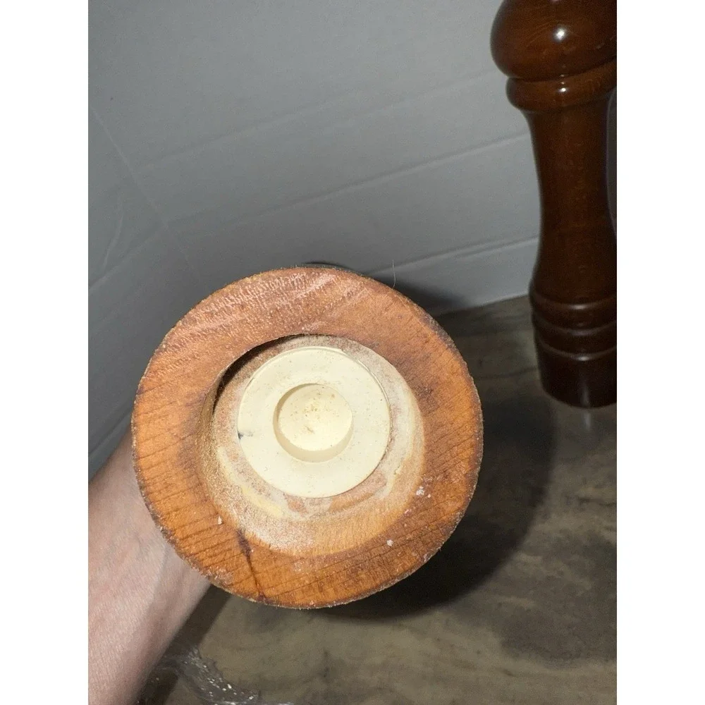 Vintage‎ Wooden Salt & Pepper Grinder Set 10